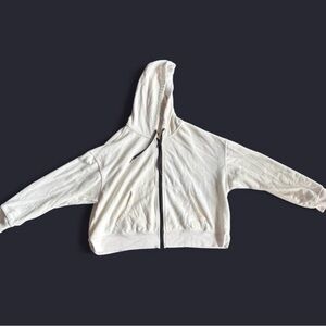✨ Love & Sports white zip up hoodie Size XL ✨
